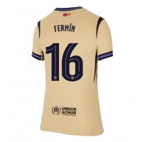 Echipament fotbal Barcelona Fermin Lopez #16 Tricou Deplasare 2025-26 pentru femei maneca scurta