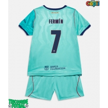 Echipament fotbal Barcelona Fermin Lopez #7 Tricou Treilea 2026-27 pentru copii maneca scurta (+ Pantaloni scurti)