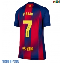 Echipament fotbal Barcelona Ferran Torres #7 Tricou Acasa 2025-26 pentru femei maneca scurta