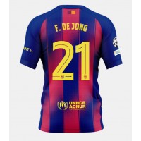 Echipament fotbal Barcelona Frenkie de Jong #21 Tricou Acasa 2025-26 maneca scurta