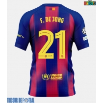 Echipament fotbal Barcelona Frenkie de Jong #21 Tricou Acasa 2025-26 maneca scurta