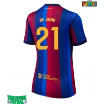 Echipament fotbal Barcelona Frenkie de Jong #21 Tricou Acasa 2026-27 pentru femei maneca scurta
