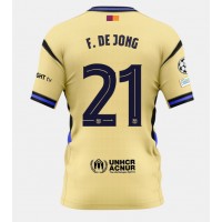 Echipament fotbal Barcelona Frenkie de Jong #21 Tricou Deplasare 2025-26 maneca scurta