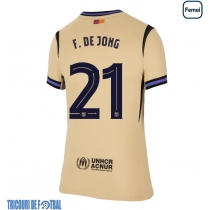 Echipament fotbal Barcelona Frenkie de Jong #21 Tricou Deplasare 2025-26 pentru femei maneca scurta