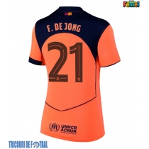 Echipament fotbal Barcelona Frenkie de Jong #21 Tricou Treilea 2025-26 pentru femei maneca scurta