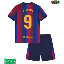 Echipament fotbal Barcelona Gabriel Jesus #9 Tricou Acasa 2026-27 pentru copii maneca scurta (+ Pantaloni scurti)