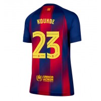 Echipament fotbal Barcelona Jules Kounde #23 Tricou Acasa 2025-26 pentru femei maneca scurta