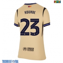 Echipament fotbal Barcelona Jules Kounde #23 Tricou Deplasare 2025-26 pentru femei maneca scurta