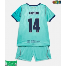 Echipament fotbal Barcelona Karim Adeyemi #14 Tricou Treilea 2026-27 pentru copii maneca scurta (+ Pantaloni scurti)