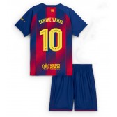 Echipament fotbal Barcelona Lamine Yamal #10 Tricou Acasa 2025-26 pentru copii maneca scurta (+ Pantaloni scurti)