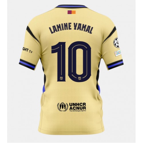 Echipament fotbal Barcelona Lamine Yamal #10 Tricou Deplasare 2025-26 maneca scurta Echipament fotbal Barcelona Lamine Yamal #10 Tricou Deplasare 2025-26 maneca scurta
