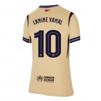 Echipament fotbal Barcelona Lamine Yamal #10 Tricou Deplasare 2025-26 pentru femei maneca scurta