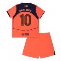 Echipament fotbal Barcelona Lamine Yamal #10 Tricou Treilea 2025-26 pentru copii maneca scurta (+ Pantaloni scurti)