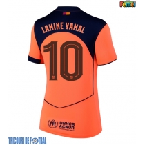 Echipament fotbal Barcelona Lamine Yamal #10 Tricou Treilea 2025-26 pentru femei maneca scurta