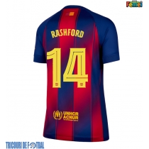 Echipament fotbal Barcelona Marcus Rashford #14 Tricou Acasa 2025-26 pentru femei maneca scurta