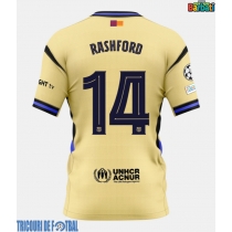 Echipament fotbal Barcelona Marcus Rashford #14 Tricou Deplasare 2025-26 maneca scurta