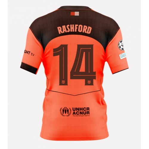 Echipament fotbal Barcelona Marcus Rashford #14 Tricou Treilea 2025-26 maneca scurta Echipament fotbal Barcelona Marcus Rashford #14 Tricou Treilea 2025-26 maneca scurta