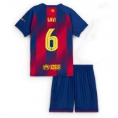 Echipament fotbal Barcelona Paez Gavi #6 Tricou Acasa 2025-26 pentru copii maneca scurta (+ Pantaloni scurti)