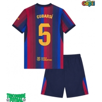 Echipament fotbal Barcelona Pau Cubarsi #5 Tricou Acasa 2026-27 pentru copii maneca scurta (+ Pantaloni scurti)