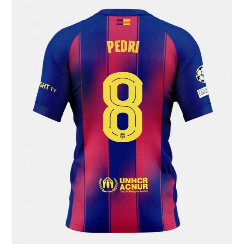 Echipament fotbal Barcelona Pedri Gonzalez #8 Tricou Acasa 2025-26 maneca scurta Echipament fotbal Barcelona Pedri Gonzalez #8 Tricou Acasa 2025-26 maneca scurta