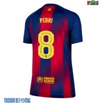 Echipament fotbal Barcelona Pedri Gonzalez #8 Tricou Acasa 2025-26 pentru femei maneca scurta