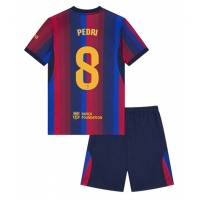 Echipament fotbal Barcelona Pedri Gonzalez #8 Tricou Acasa 2026-27 pentru copii maneca scurta (+ Pantaloni scurti)
