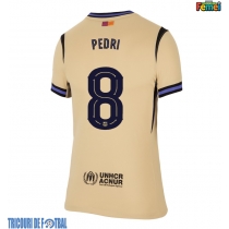 Echipament fotbal Barcelona Pedri Gonzalez #8 Tricou Deplasare 2025-26 pentru femei maneca scurta