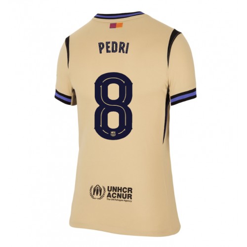 Echipament fotbal Barcelona Pedri Gonzalez #8 Tricou Deplasare 2025-26 pentru femei maneca scurta Echipament fotbal Barcelona Pedri Gonzalez #8 Tricou Deplasare 2025-26 pentru femei maneca scurta