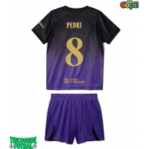 Echipament fotbal Barcelona Pedri Gonzalez #8 Tricou Deplasare 2026-27 pentru copii maneca scurta (+ Pantaloni scurti)