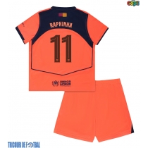 Echipament fotbal Barcelona Raphinha Belloli #11 Tricou Treilea 2025-26 pentru copii maneca scurta (+ Pantaloni scurti)