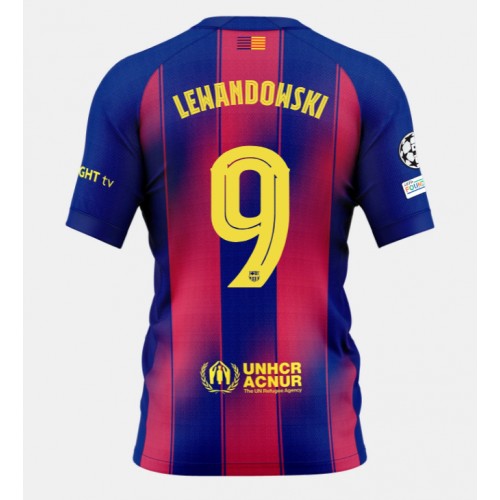 Echipament fotbal Barcelona Robert Lewandowski #9 Tricou Acasa 2025-26 maneca scurta Echipament fotbal Barcelona Robert Lewandowski #9 Tricou Acasa 2025-26 maneca scurta