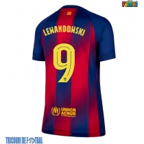 Echipament fotbal Barcelona Robert Lewandowski #9 Tricou Acasa 2025-26 pentru femei maneca scurta