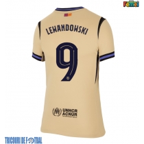 Echipament fotbal Barcelona Robert Lewandowski #9 Tricou Deplasare 2025-26 pentru femei maneca scurta