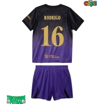 Echipament fotbal Barcelona Rodri Hernandez #16 Tricou Deplasare 2026-27 pentru copii maneca scurta (+ Pantaloni scurti)
