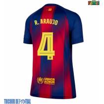 Echipament fotbal Barcelona Ronald Araujo #4 Tricou Acasa 2025-26 pentru femei maneca scurta