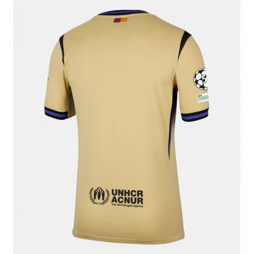 Echipament fotbal Barcelona Tricou Deplasare 2025-26 maneca scurta Echipament fotbal Barcelona Tricou Deplasare 2025-26 maneca scurta