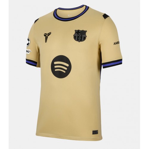 Echipament fotbal Barcelona Tricou Deplasare 2025-26 maneca scurta Echipament fotbal Barcelona Tricou Deplasare 2025-26 maneca scurta