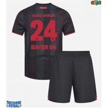 Echipament fotbal Bayer Leverkusen Aleix Garcia #24 Tricou Acasa 2025-26 pentru copii maneca scurta (+ Pantaloni scurti)