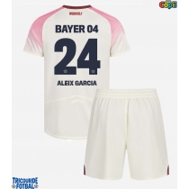 Echipament fotbal Bayer Leverkusen Aleix Garcia #24 Tricou Deplasare 2025-26 pentru copii maneca scurta (+ Pantaloni scurti)