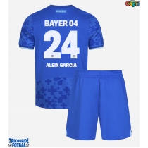 Echipament fotbal Bayer Leverkusen Aleix Garcia #24 Tricou Treilea 2025-26 pentru copii maneca scurta (+ Pantaloni scurti)