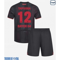 Echipament fotbal Bayer Leverkusen Edmond Tapsoba #12 Tricou Acasa 2025-26 pentru copii maneca scurta (+ Pantaloni scurti)