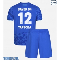 Echipament fotbal Bayer Leverkusen Edmond Tapsoba #12 Tricou Treilea 2025-26 pentru copii maneca scurta (+ Pantaloni scurti)