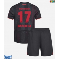 Echipament fotbal Bayer Leverkusen Eliesse Ben Seghir #17 Tricou Acasa 2025-26 pentru copii maneca scurta (+ Pantaloni scurti)