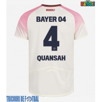 Echipament fotbal Bayer Leverkusen Jarell Quansah #4 Tricou Deplasare 2025-26 maneca scurta