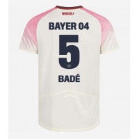 Echipament fotbal Bayer Leverkusen Loic Bade #5 Tricou Deplasare 2025-26 maneca scurta Echipament fotbal Bayer Leverkusen Loic Bade #5 Tricou Deplasare 2025-26 maneca scurta