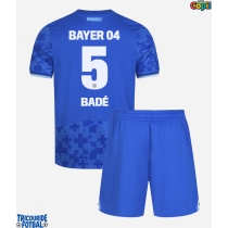 Echipament fotbal Bayer Leverkusen Loic Bade #5 Tricou Treilea 2025-26 pentru copii maneca scurta (+ Pantaloni scurti)