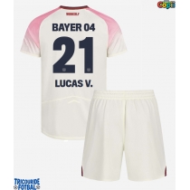 Echipament fotbal Bayer Leverkusen Lucas Vazquez #21 Tricou Deplasare 2025-26 pentru copii maneca scurta (+ Pantaloni scurti)