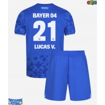 Echipament fotbal Bayer Leverkusen Lucas Vazquez #21 Tricou Treilea 2025-26 pentru copii maneca scurta (+ Pantaloni scurti)