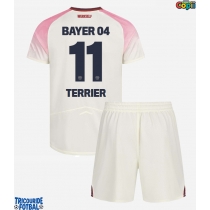Echipament fotbal Bayer Leverkusen Martin Terrier #11 Tricou Deplasare 2025-26 pentru copii maneca scurta (+ Pantaloni scurti)