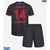 Echipament fotbal Bayer Leverkusen Patrik Schick #14 Tricou Acasa 2025-26 pentru copii maneca scurta (+ Pantaloni scurti)